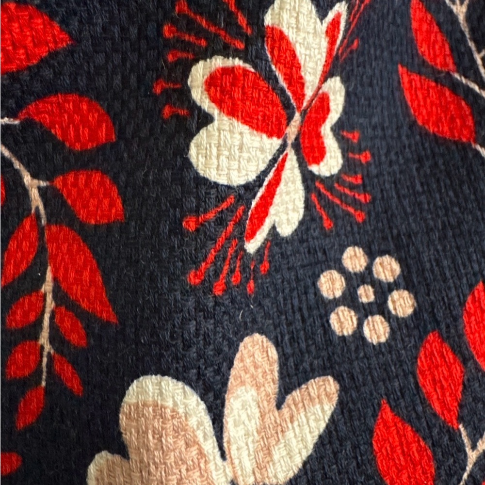 Boden Martha dress Sleeveless Red Blue Print Size 8 Pockets Lined - Picture 6 of 14